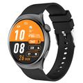 QX10 1,43" AMOLED-skærm Bluetooth-opkald Sundhedsovervågning Smart Watch - Sort