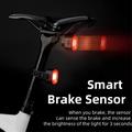 ROCKBROS Q4 Intelligent bremsesensor Vibrationssensor Cykelbaglygte Cykelbaglygte IPX6 Vandtæt Cykeltilbehør