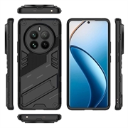 Realme 12 Pro/12 Pro+ Armor Series Hybrid Cover med Stand - Sort