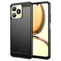 Realme C53/Narzo N53 Børstet TPU Cover - Karbonfiber