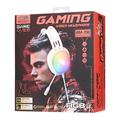 Remax RM-706 Over-Ear kablet gaming headset med mikrofon og RGB-belysning - Hvid