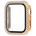 Rhinestone Dekorative Apple Watch SE (2022)/SE/6/5/4 Cover med Skærmbeskyttelse - 40mm - Guld