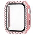 Rhinestone Dekorative Apple Watch SE (2022)/SE/6/5/4 Cover med Skærmbeskyttelse - 40mm - Pink