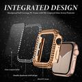 Rhinestone Dekorative Apple Watch SE (2022)/SE/6/5/4 Cover med Skærmbeskyttelse - 40mm - Rødguld