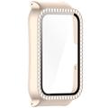 Samsung Galaxy Fit3 Rhinestone Dekorative Cover med Skærmbeskyttelse - Guld