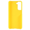 Samsung Galaxy S21 FE 5G Gummibelagt Plastik Cover - Gul