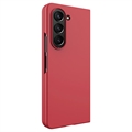 Samsung Galaxy Z Fold5 Gummibelagt Plastik Cover - Rød