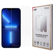 Saii 3D Premium iPhone 13/13 Pro Hærdet Glas - 9H, 2 Stk. - Sort