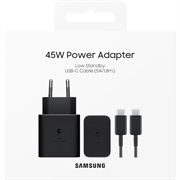 Samsung Super Fast USB-C Oplader EP-T4511XBEGEU - 45W - Sort