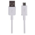 Samsung ECB-DU4AWE microUSB til USB Type-A kabel - 1m - Hvid