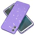 Samsung Galaxy A05 Stylish Glitter Series TPU Cover - Gennemsigtig Lilla