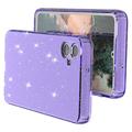 Samsung Galaxy A05 Stylish Glitter Series TPU Cover - Gennemsigtig Lilla