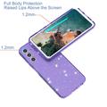 Samsung Galaxy A05s Stylish Glitter Series TPU Cover - Gennemsigtig Lilla