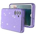 Samsung Galaxy A05s Stylish Glitter Series TPU Cover - Gennemsigtig Lilla