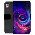 Samsung Galaxy A10 Premium Flip Cover med Pung - Galakse