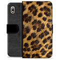 Samsung Galaxy A10 Premium Flip Cover med Pung - Leopard