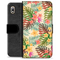 Samsung Galaxy A10 Premium Flip Cover med Pung - Lyserøde Blomster