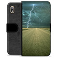 Samsung Galaxy A10 Premium Flip Cover med Pung - Storm