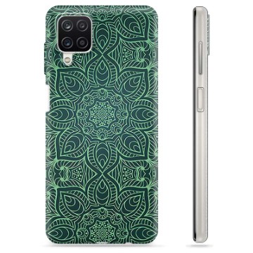 Samsung Galaxy A12 TPU Cover - Grøn Mandala