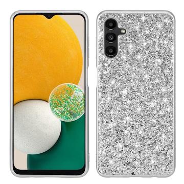 Samsung Galaxy A15 Glitter Series Hybrid Cover - Sølv