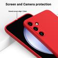 Samsung Galaxy A15 Liquid Silikone Cover med Strop - Rød