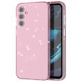 Samsung Galaxy A15 Stylish Glitter Series TPU Cover - Gennemsigtig Pink