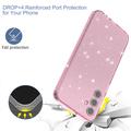 Samsung Galaxy A15 Stylish Glitter Series TPU Cover - Gennemsigtig Pink