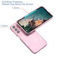 Samsung Galaxy A15 Stylish Glitter Series TPU Cover - Gennemsigtig Pink