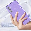 Samsung Galaxy A15 Stylish Glitter Series TPU Cover - Gennemsigtig Lilla