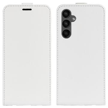 Samsung Galaxy A15 Vertikal Flip Taske med Kortholder - Hvid