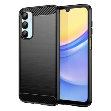 Samsung Galaxy A16 Børstet TPU Cover - Karbonfiber