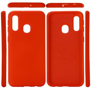 Samsung Galaxy A20e Liquid Silicone Cover - Rød