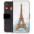 Samsung Galaxy A20e Premium Flip Cover med Pung - Paris