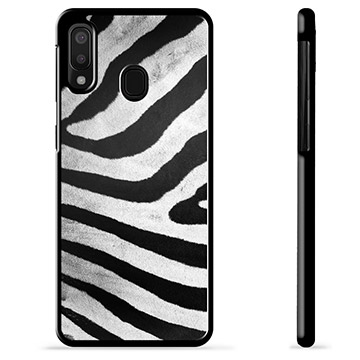 Samsung Galaxy A20e Beskyttende Cover - Zebra