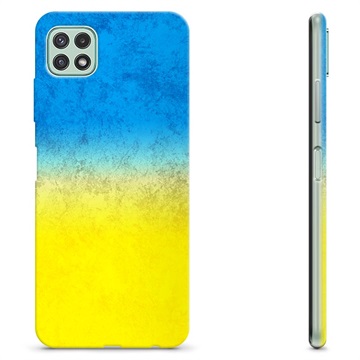 Samsung Galaxy A22 5G TPU Cover Ukrainsk Flag - Tofarvet