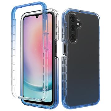 Samsung Galaxy A25 Gradient Series Hybrid Cover - Blå / Gennemsigtig