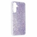 Samsung Galaxy A34 5G Glitter Flakes TPU Cover - Lilla