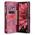 Samsung Galaxy A35 Caseme 008 2-i-1 Multifunktionel Pung - Rød
