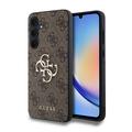 Samsung Galaxy A35 Guess 4G Big Metal Logo Hybrid Cover - Brun