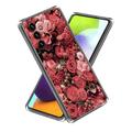 Samsung Galaxy A35 Stilfuld Ultra-Slim TPU Cover - Røde Blomster