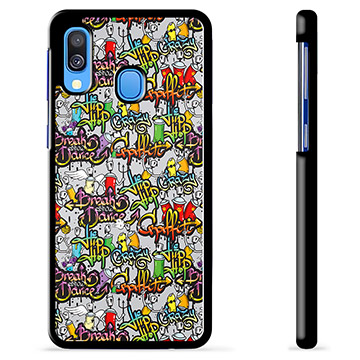 Samsung Galaxy A40 Beskyttende Cover - Graffiti