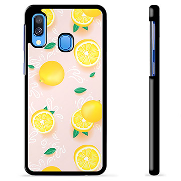 Samsung Galaxy A40 Beskyttende Cover - Citron Mønster