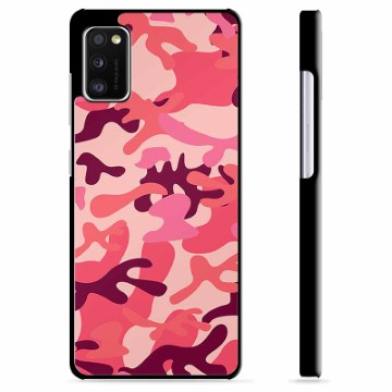 Samsung Galaxy A41 Beskyttende Cover - Pink Camouflage