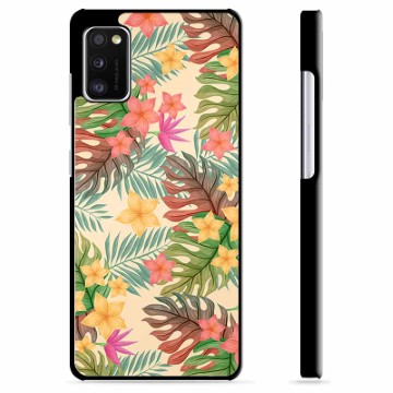 Samsung Galaxy A41 Beskyttende Cover - Lyserøde Blomster