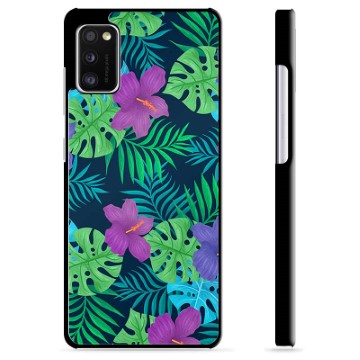 Samsung Galaxy A41 Beskyttende Cover - Tropiske Blomster
