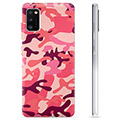 Samsung Galaxy A41 TPU Cover - Pink Camouflage