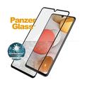 Samsung Galaxy A42 5G PanzerGlass AntiBacterial Skærmbeskyttelse Hærdet Glas - 9H - Case Friendly - Sort Kant