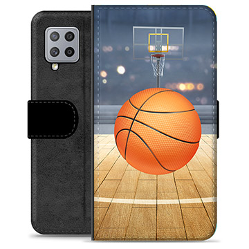 Samsung Galaxy A42 5G Premium Flip Cover med Pung - Basketball