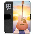 Samsung Galaxy A42 5G Premium Flip Cover med Pung - Guitar