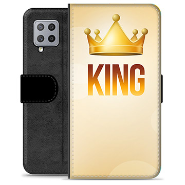Samsung Galaxy A42 5G Premium Flip Cover med Pung - Konge